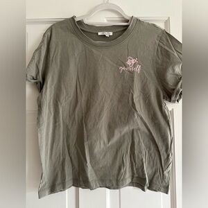 Olive Green 'Bee Yourself' Graphic Tee